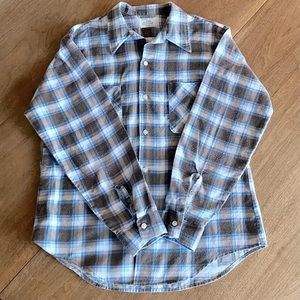 Vintage 60s/70s Permanent Press by Donlin Flannel - Men’s Size Large